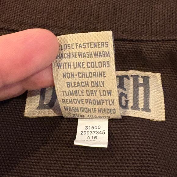 Duluth Fleece Lined Canvas Shirt Mens 4XL Brown Shacket Hanger Bender Fire Hose - Picture 8 of 11
